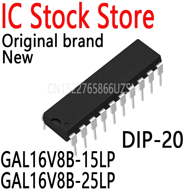 10PCS/Lots New and Original  GAL16V8B GAL16V8 16V8B DIP-20 Quick Delivery Of Spot Inventory GAL16V8B-15LP GAL16V8B-25LP