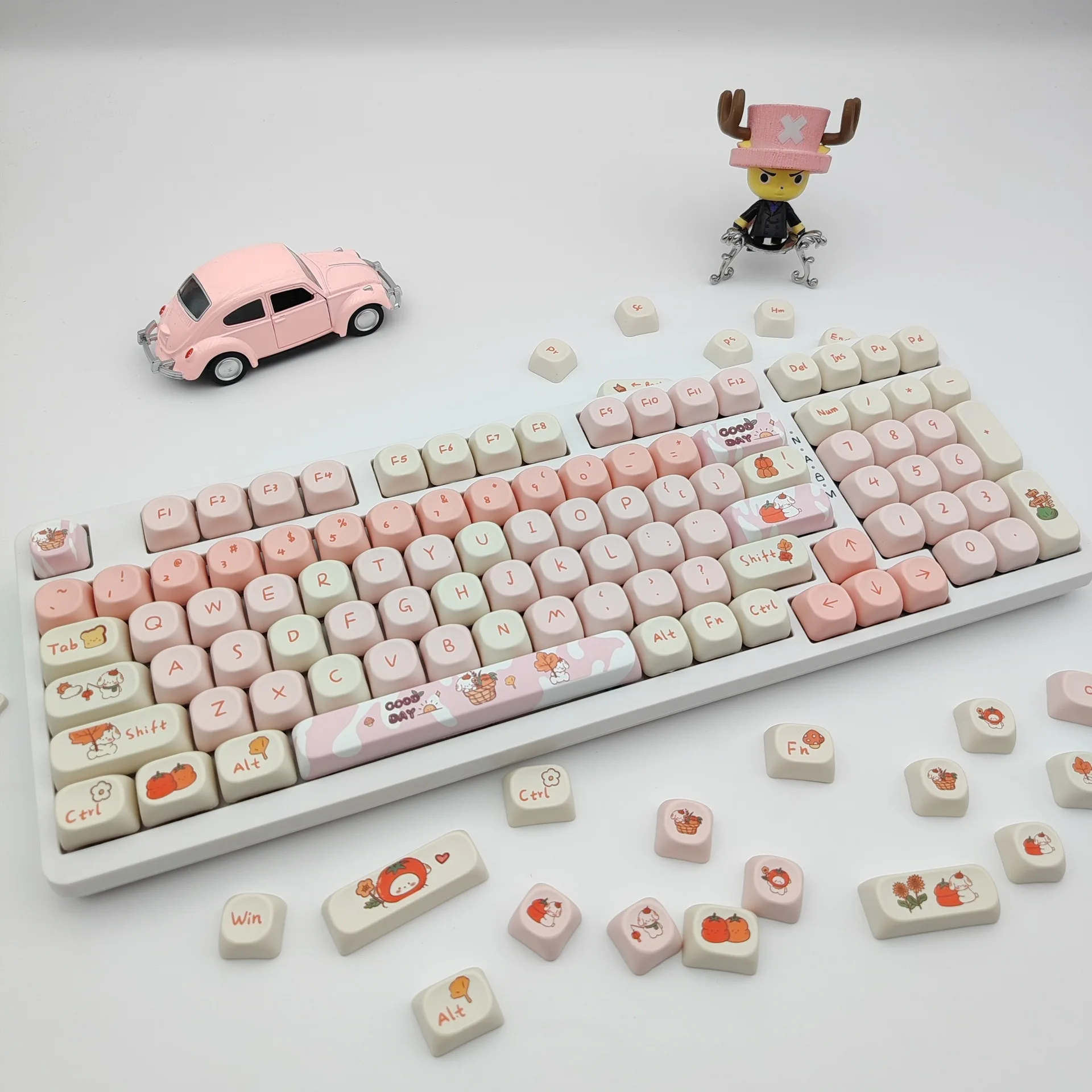 

Кейкапы MOA с горячей сублимацией, 116 маленьких клавиш, полный набор, осенняя серия «Щенок», для механической клавиатуры, 98 милых, 104 оригинальных, 108 уникальных.