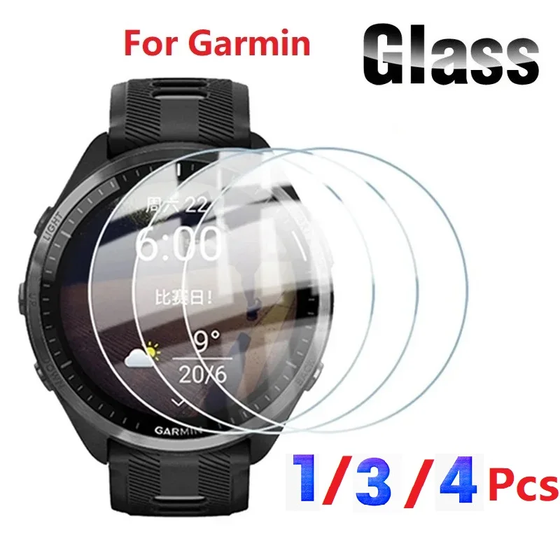 กระจกนิรภัยป้องกันหน้าจอสำหรับ Garmin Watch Forerunner 965 955 945 935 745 745 645 630 620 245เมตร235 158ฟิล์มกระจก45 55