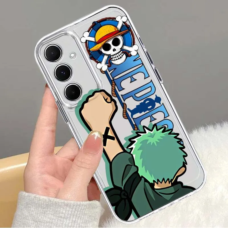 One Piece Character Cool For Samsung Galaxy Note 20 10 F12 M23 F23 M14 F15 M54 M55 Ultra Plus 5G TPU Transparent Phone Case