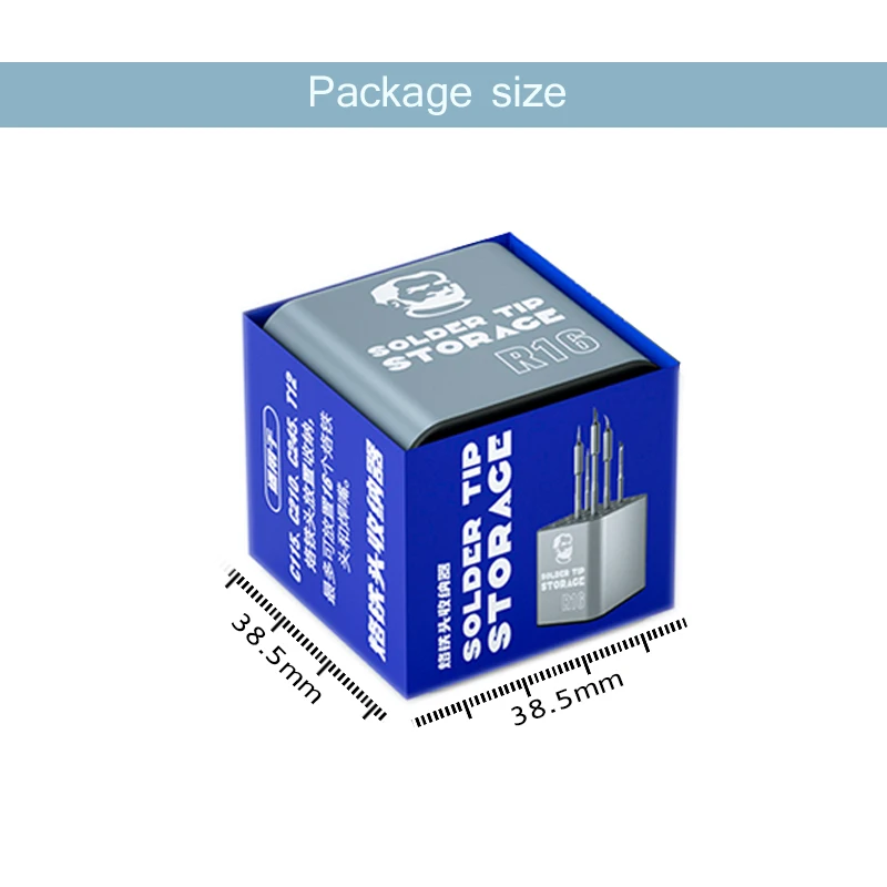 MECHANIC R16 16-Hole Classified Storage Box Soldering Tip Organizer for C210 C245 C115 T12 Heating Core Phone Repair Tool Holder
