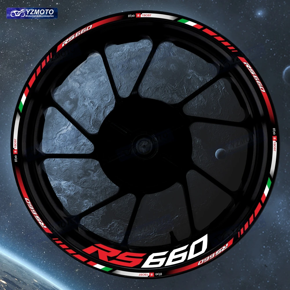 

Для RS660 RS 660 аксессуары для мотоциклов спереди и сзади 17-дюймовая ступица колеса гоночная наклейка наклейка светоотражающий обод наклейки украшения