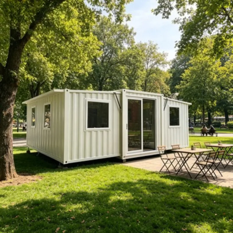 CE Certified Folding Portable Container Home with Sandwich Panel Eco-Friendly Material for Hotel and Commercial Use