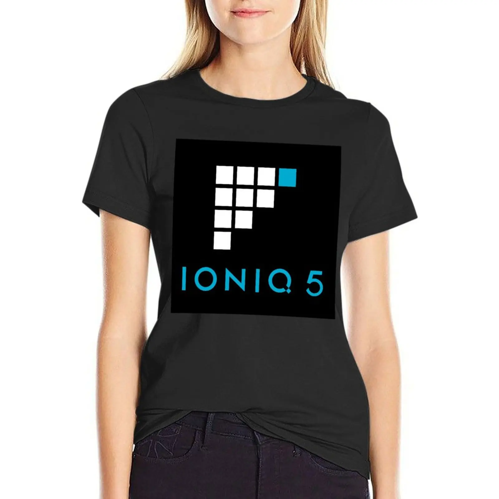 Ioniq 5 - Fully Charged logo T-Shirt summer tops animal print shirt for girls graphics t-shirt dress for Women plus size sexy