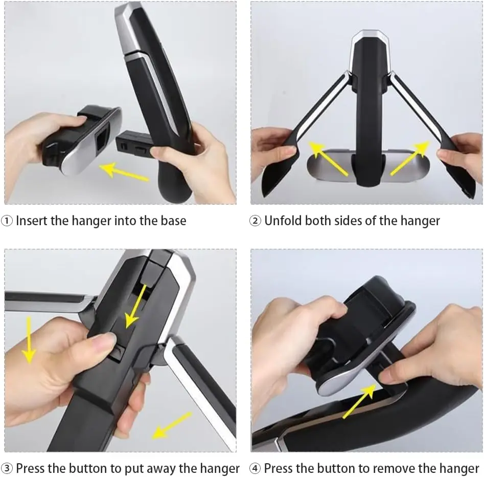 Car Headrest Hanger Foldable Coat Rack Holder Travel Hanger for Jackets Suit Organizer for Mercedes BMW Car SUV Accessories