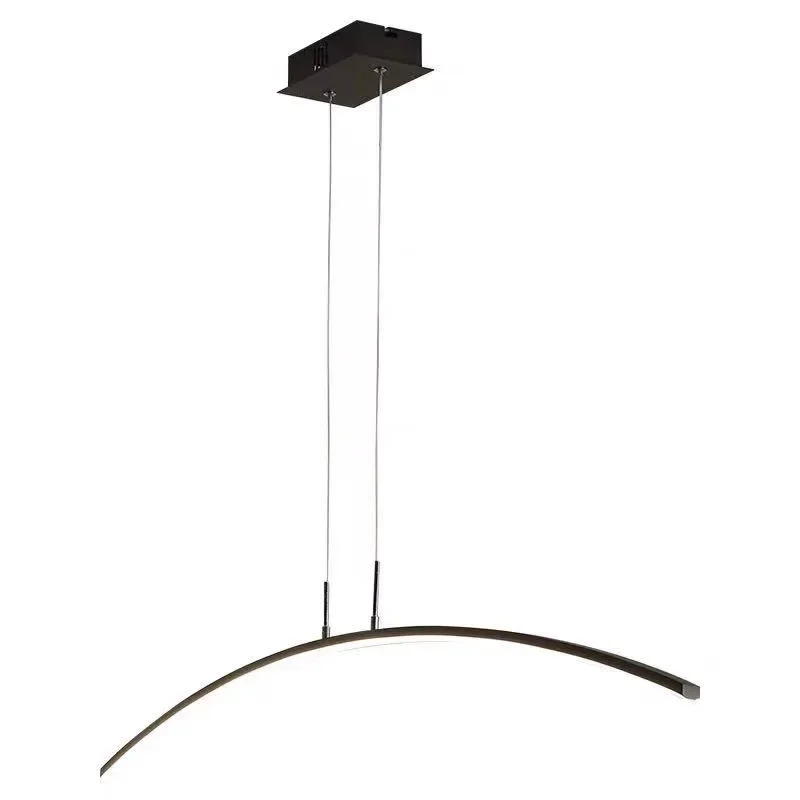 

Contemporary Dining Room Pendant Light Sleek LED Arc Hanging Lamp Adjustable Brightness Energy Efficient Ideal for Kitchen Resta