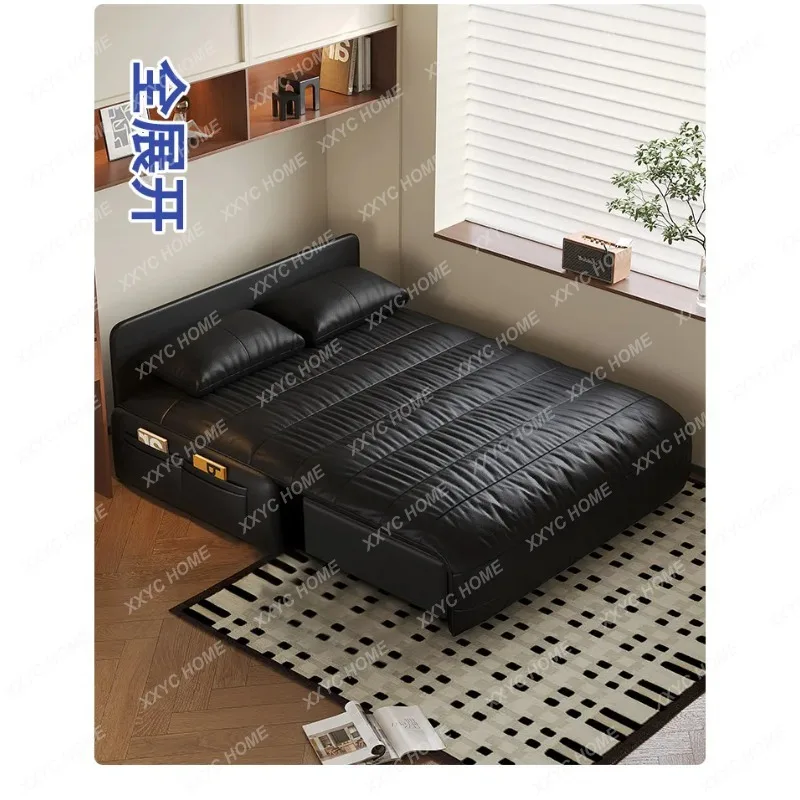 Q Intelligent electric voice sofa bed study multi-function foldable dual-purpose single small apartment