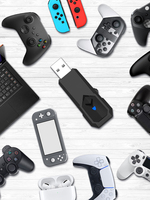 USB Gamepad Converter Bluetooth-Compatible/Wired Controller Adapter Wireless Controller Converter for PS4/PS3/Switch/PC