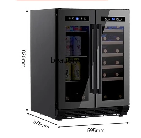 Ice Bar Household Living Room Wine Cabinet Embedded Wine Cabinet Constant Temperature and Humidity Refrigerated