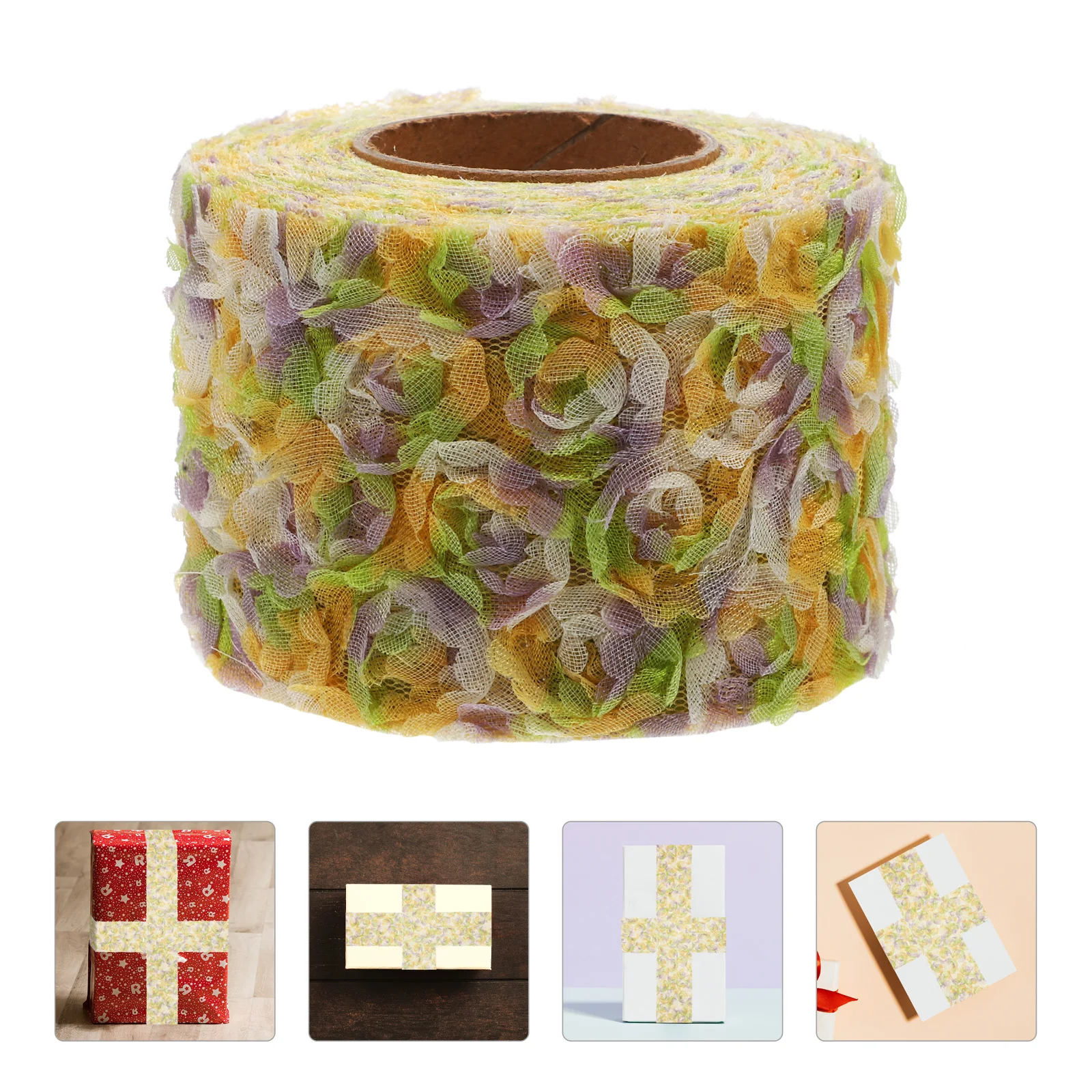 

1 Roll Colorful Small Rose Embroidery Net Fabric Diy Sewing Gauze For Clothing Wedding Party Crafts Costume Making Craft
