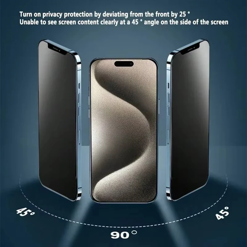 

Dust Free Easy Installation Screen Protector For iPhone 17 Pro Max Air 16 13 12 11 14 15 Pro Max XS X XR Matte Privacy Glass