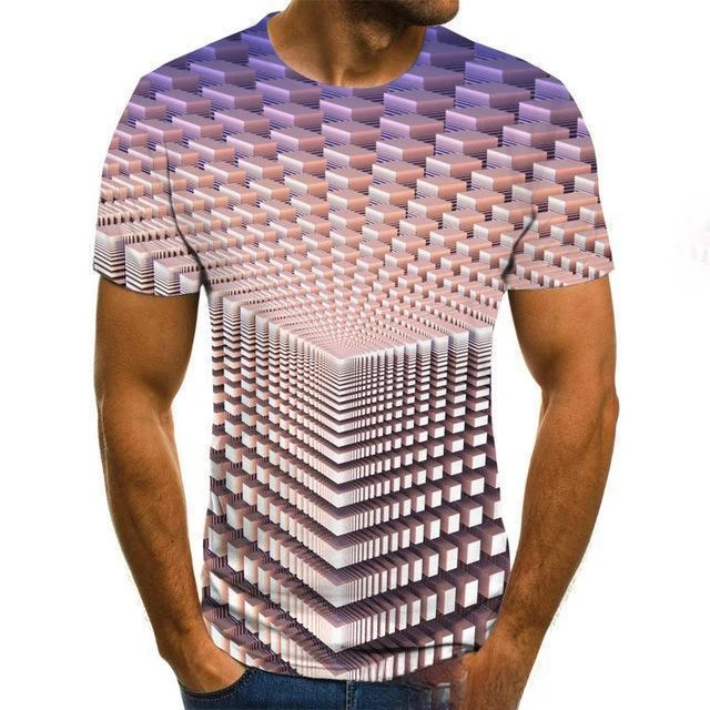 

Vortex Men's Short Sleeve Crew Neck T-shirt Summer Outdoor Special Casual Comfort Tops Harajuku Oversized Woman S-7XL