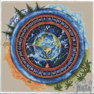 Compass Series Cross Stitch Kits, Counted 14CT, 18CT, 25CT, 22CT, Cross-Stitch Embroidery, 4 -42-41