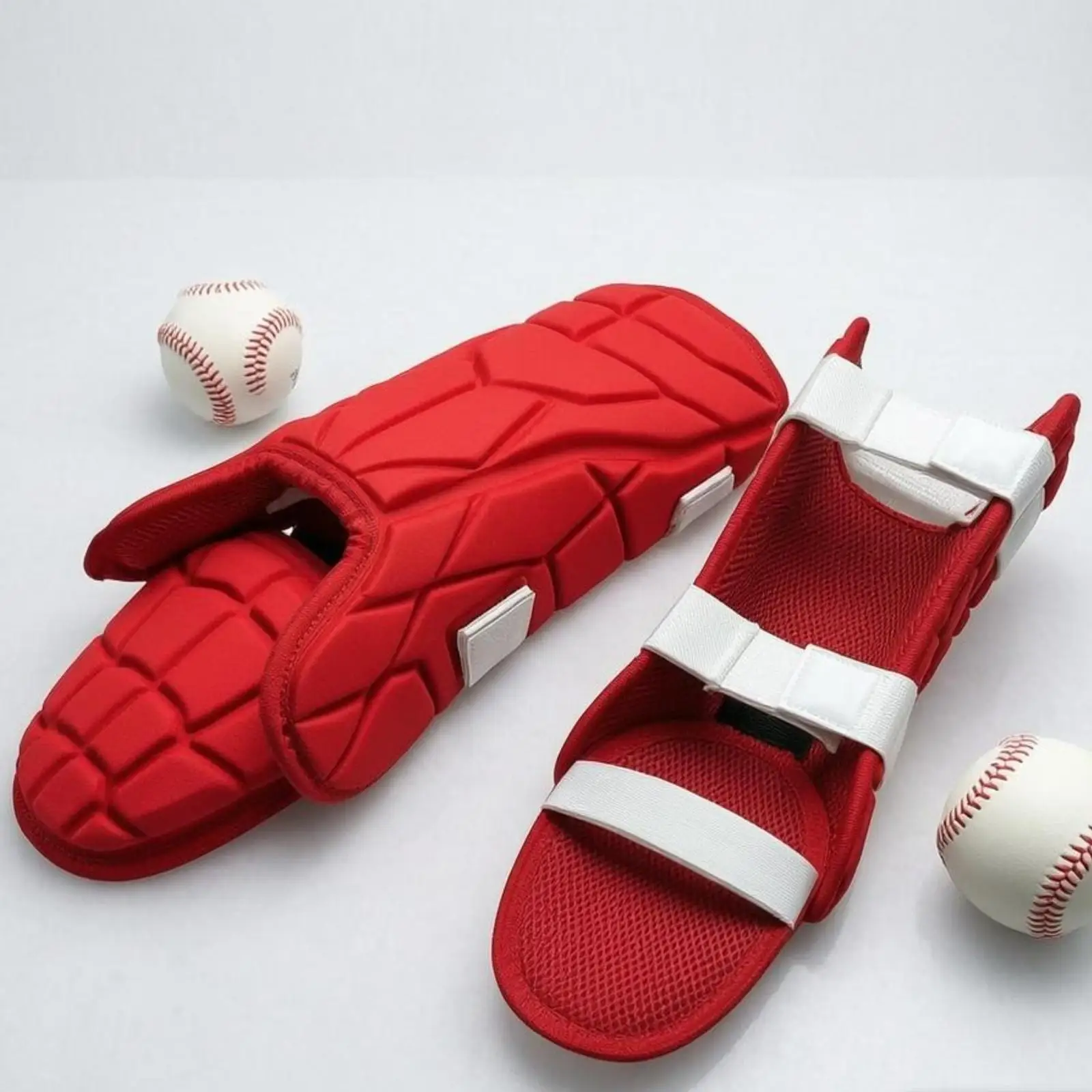 Baseball Shinguard for Young Athletes EVA Foam Leg Protector Adjustable Straps Softball Field Safety Accessory