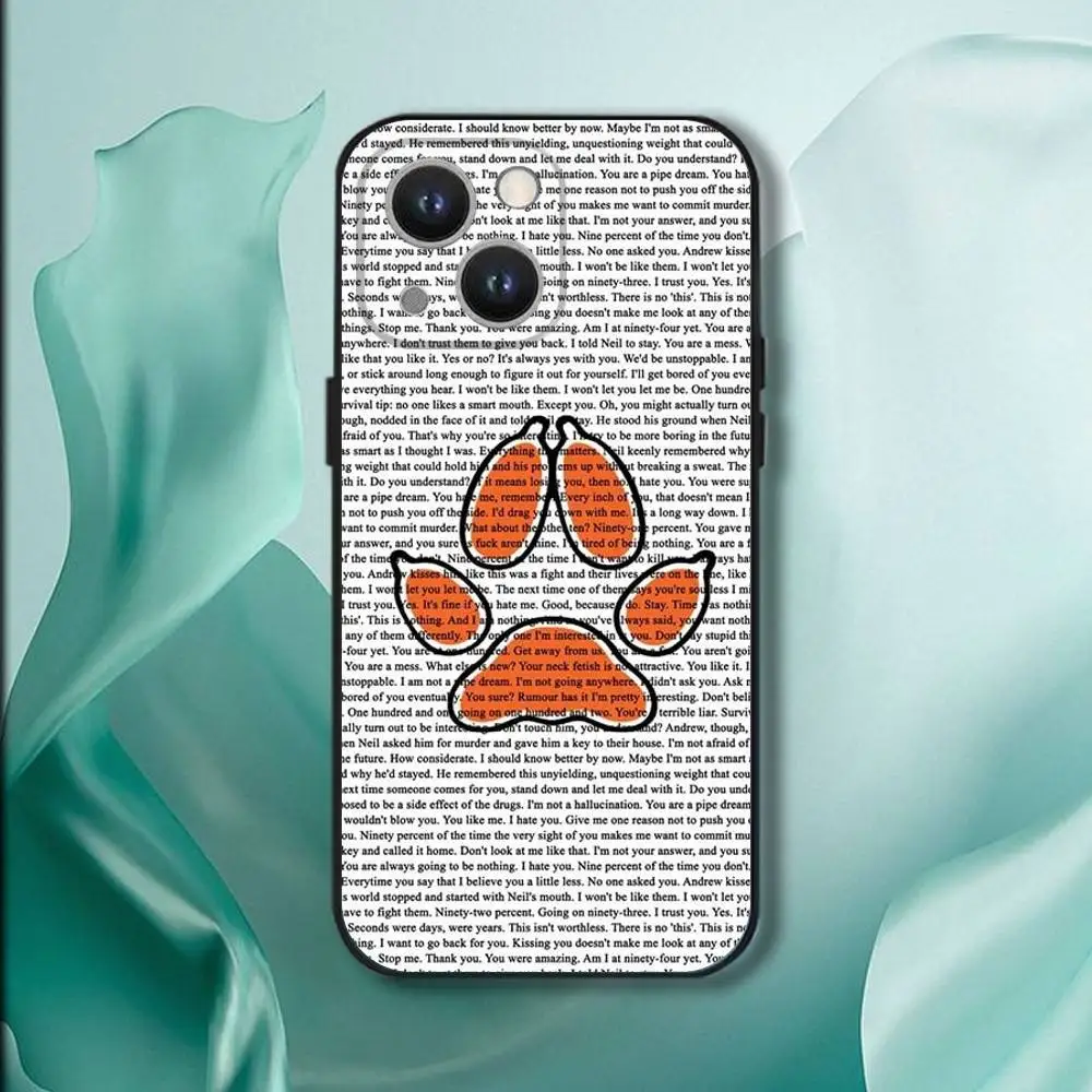 La funda de teléfono F-Foxhole Court AFTG para iPhone 17,16,15,14,13,12,11,Pro,XS,Max,XR,Plus,E,SE4,Mini cubierta suave negra