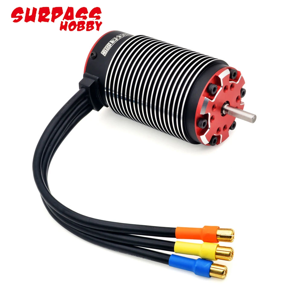 Surpass Hobby Rocket Supersonic V2 4985 1100KV/1580KV 3600W 4-pole 5mm Shaft Brushless Motor For 1/5 1/6 X-MAXX RC Monster Truck