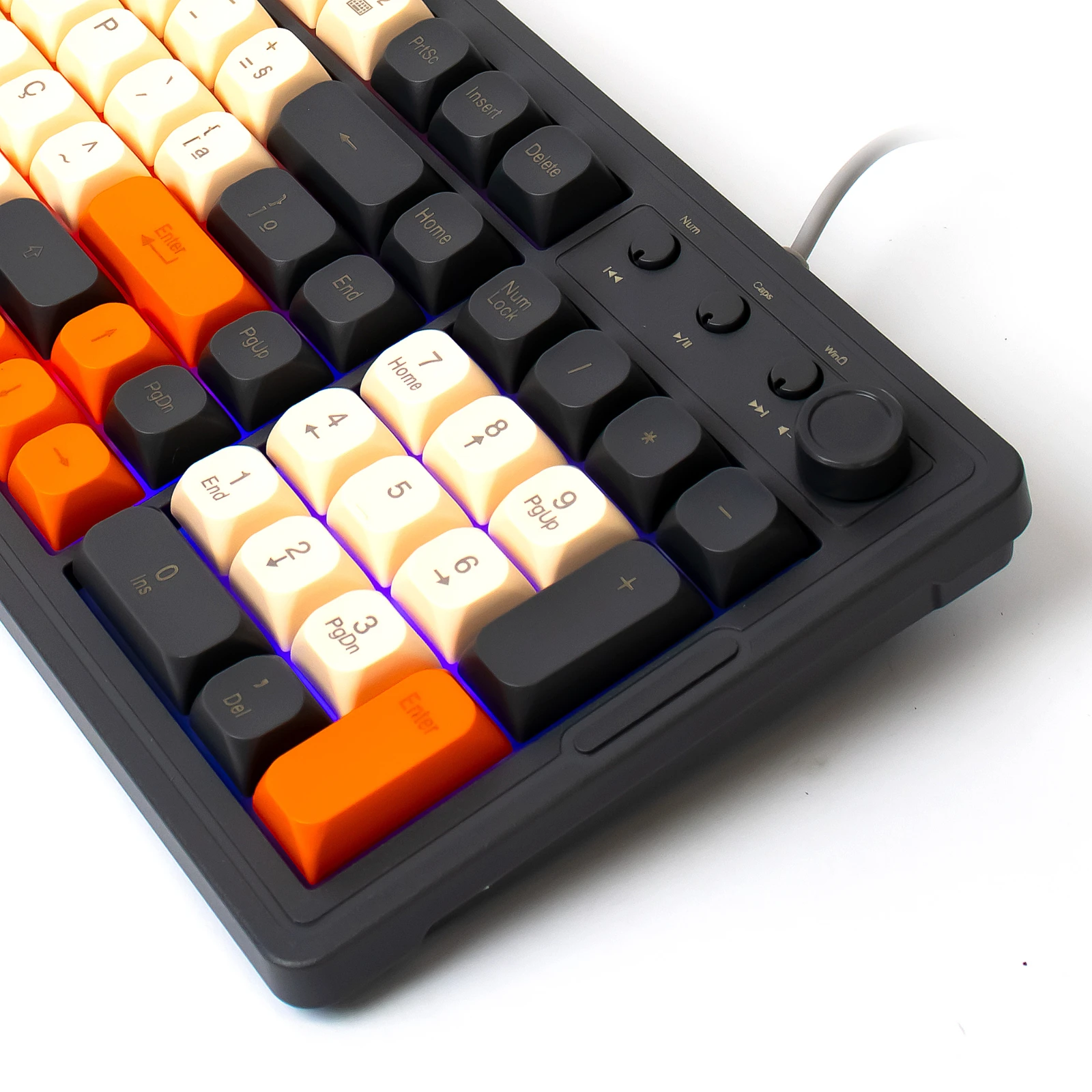 KEEDI-TEC814 USB LED Membrane Controller Volume Mouse Gamer Keyboard Kit