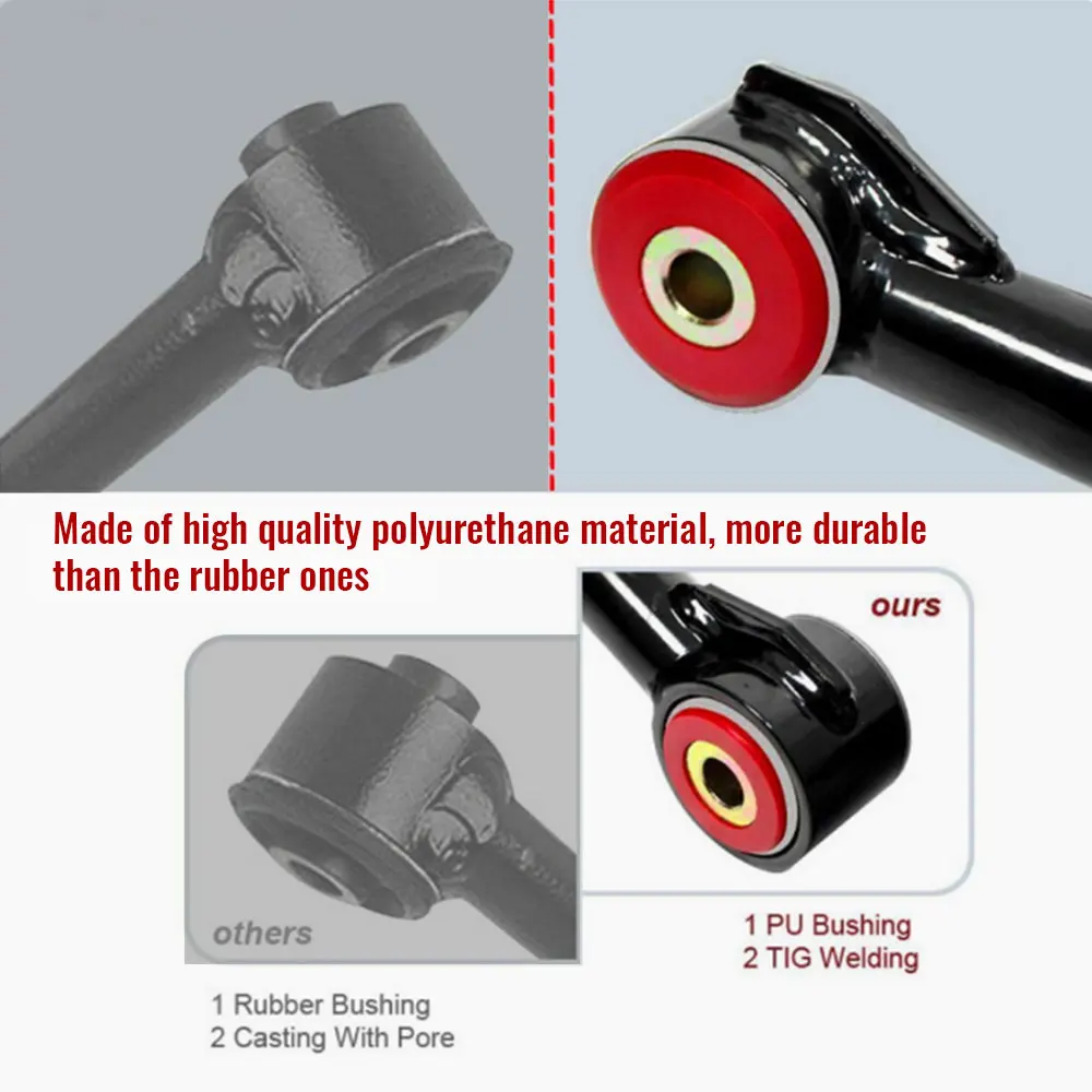Complete Upgrade Polyurethane Bushing Set for VW Golf Jetta MK2 MK3 MK4 1985-2006 Beetle MK4 1998-2006 Control Arm Suspension