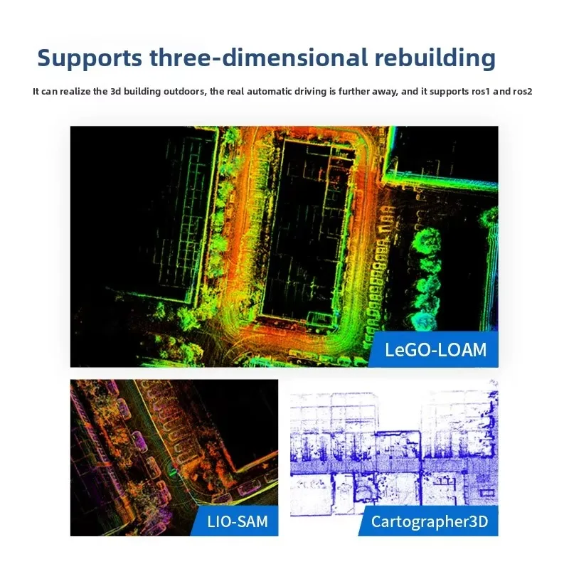 روبوت أمان خارجي مستقل، ملاحة وتحديد المواقع عالية الدقة مع هيكل السيارة الذكية Autoware C16 Radar ROS #2