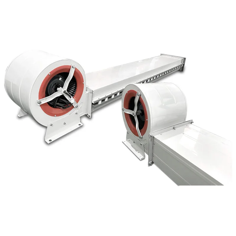 White stainless steel industrial air curtain damper function cold storage room long-life air conditioning fan