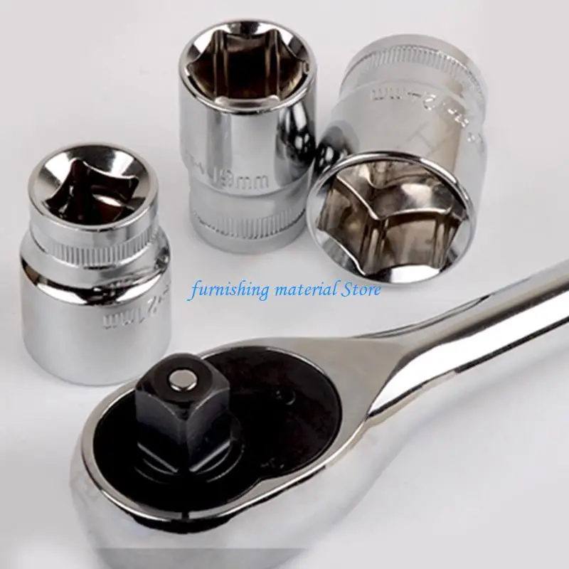 Y5GD 6.3mm Socket Wrench Combination Set Multifunctional Automotive Machinery Repair Hand Tools Sleeve Ratchet Wrench