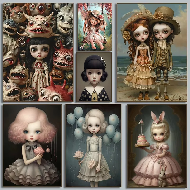 Diamond Painting Kit Mark Ryden The Meat Show Lowbrow Art 5D DIY Full Drill Mosaic Art Wall Decor Home Gift