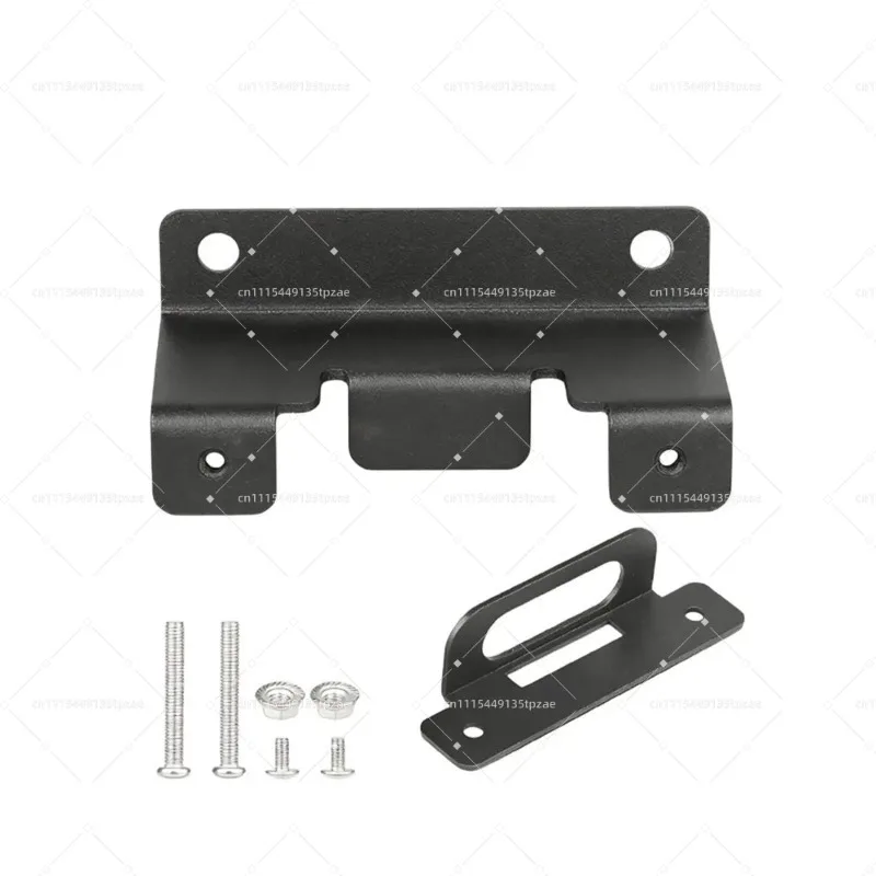4 Way Flat Trailer Wiring Harness Mounting Bracket, Rust-Proof 4-Pin Plug Holder, Black Oxide Steel