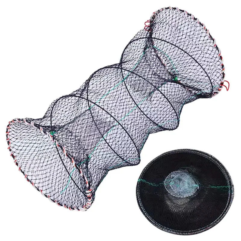 Foldable Crab Crayfish Lobster Catcher Pot Trap Fishing Net Eel Prawn Shrimp Live Bait Eel Crab Lobster Minnows Crawfish Net