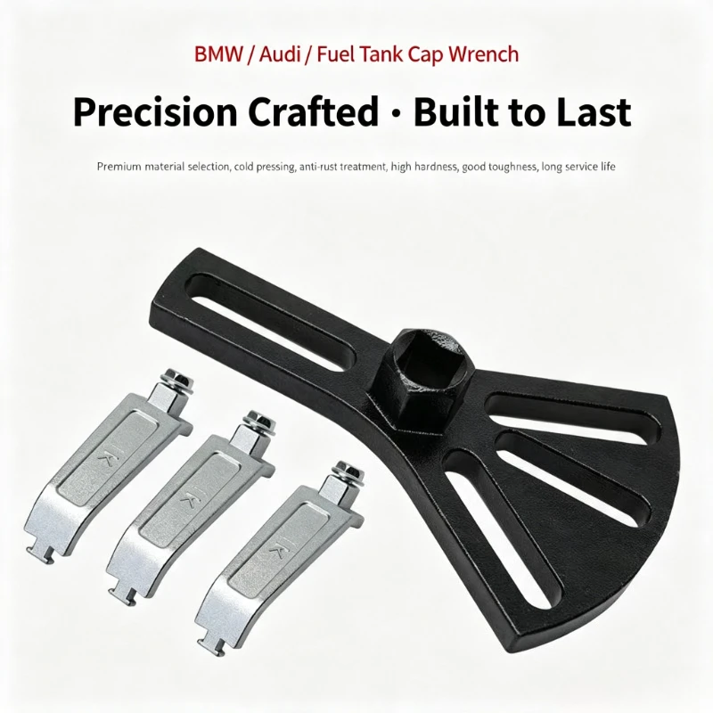 1 Set Adjustable ThreeJaw Fuel Pump Removal Tool Heavy Duty Lock Ring Wrench Tank Cap Spanner Multi Functional Car Repair Kit