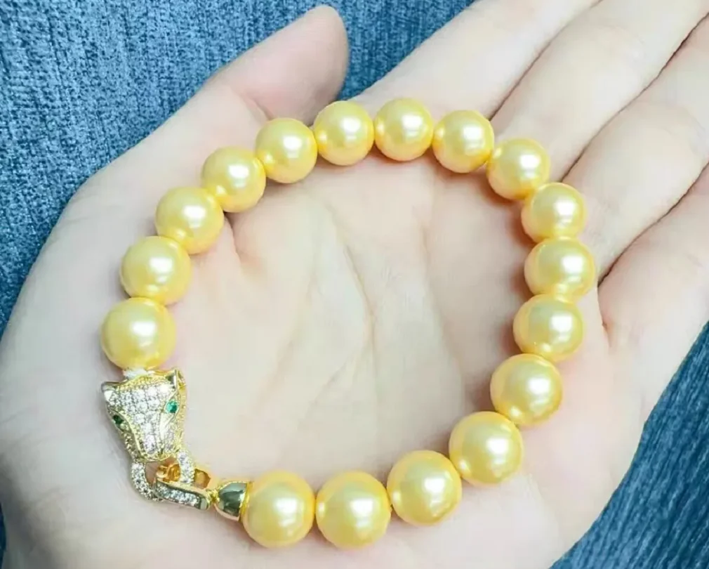 

Natural New Pearl Bracelet AAA8-9mm South Sea Round Pearl Bracelet 7.5-8inch Jewelry Marking