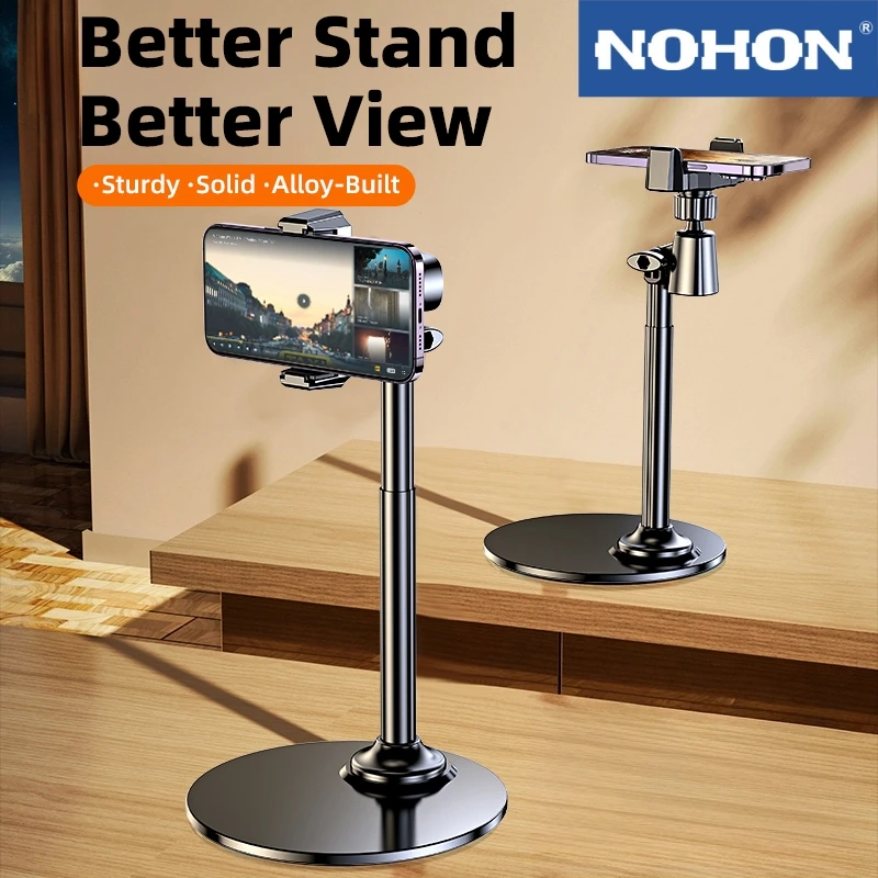 

Phone Stand 720° Adjustable Head Height Adjustable 8.27-13.78inch Multi-Scene Use for Office Leisure Viewing Video Chat Ultra-Heavy Load Capacity Perfect Gift for All Occasions Freeing The Lazy Person'S Hands Extra