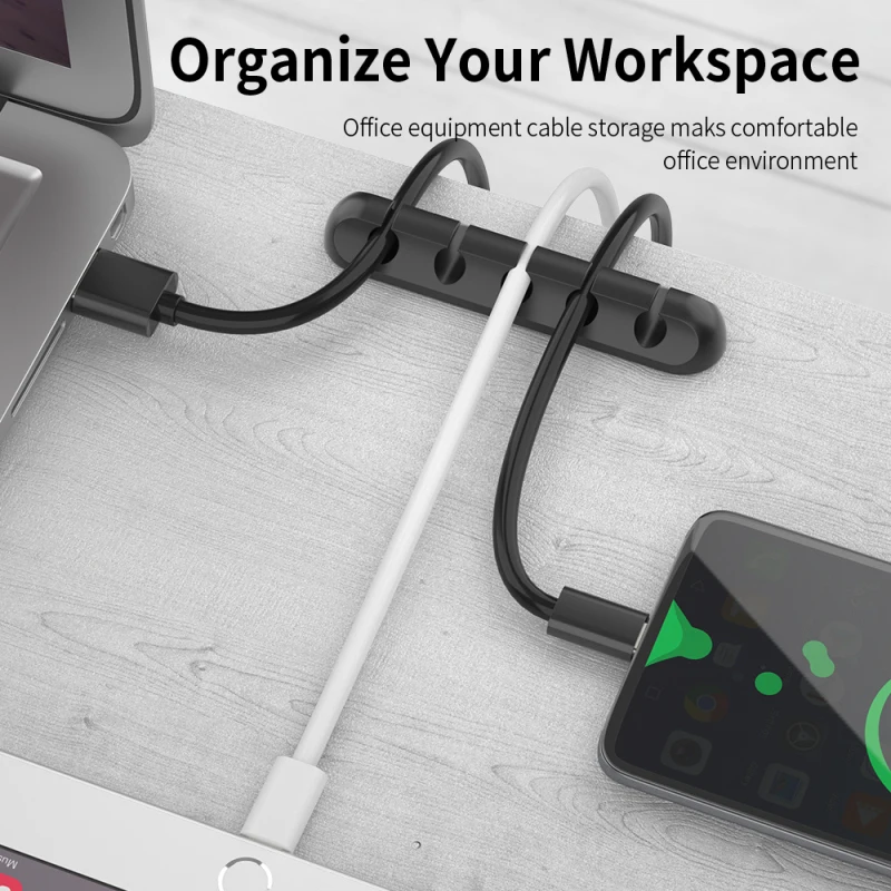 Cable Clip Desk Tidy wire Organizer Phone Wire USB Charger cable Holder Lead Fixings ugreen protector cable organizer wire