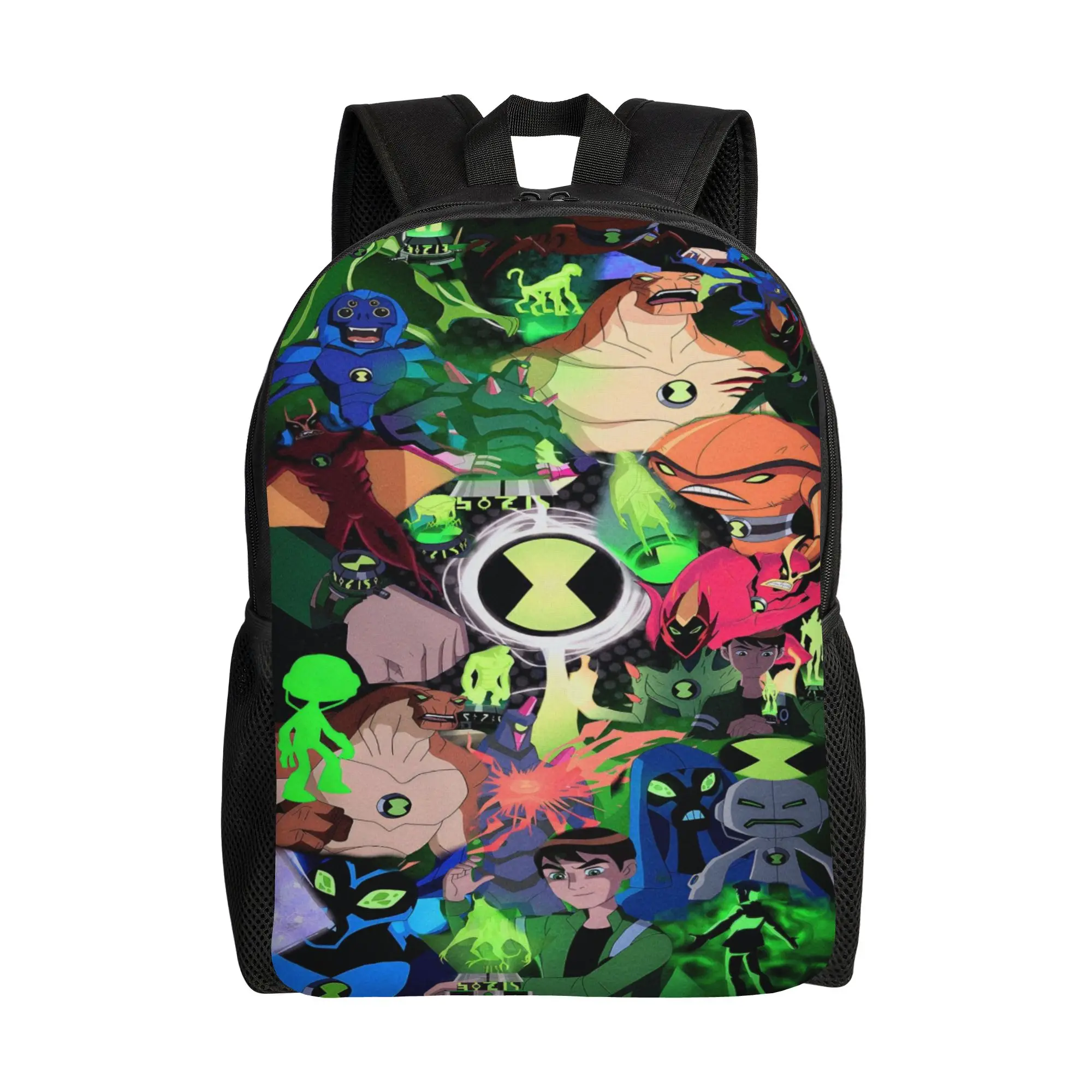 Back to school season Snack Storage Ben10 All Alien Characters Collage Rucksack Ben 10 Ladies Backpack