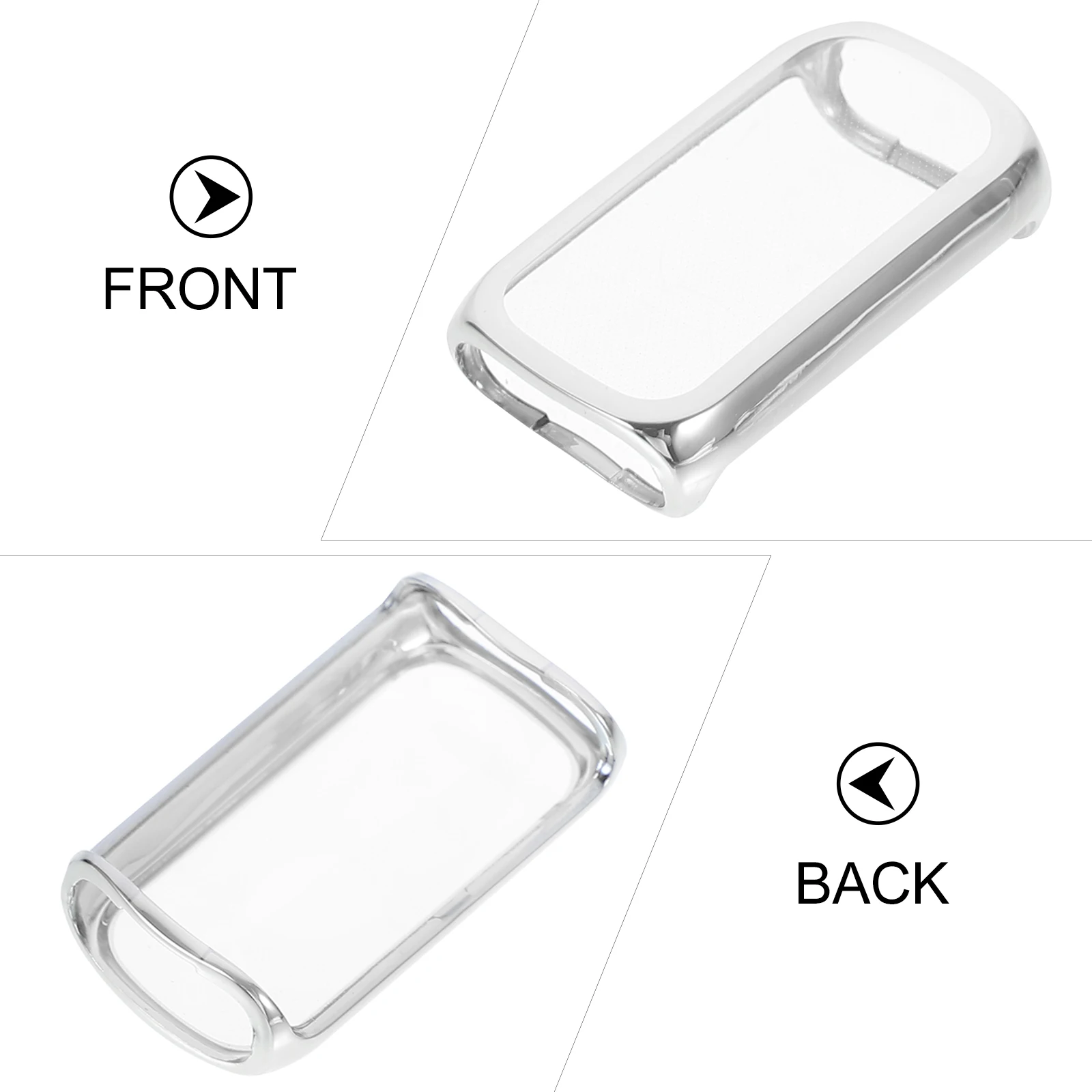 2 Pcs Watch Case Smartwatch Screen Protectors Bezel Cover Protective Film Compatible Tpu