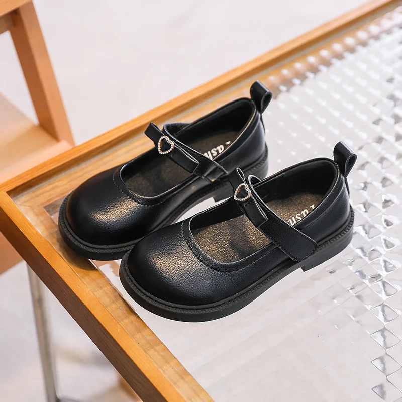 أحذية أطفال مسطحة من الجلد الطبيعي للفتيات باللون الأسود ماري جين أحذية رياضية للأطفال أحذية الحفلات أحذية ربطة عنق للطلاب بعمر 6 سنوات