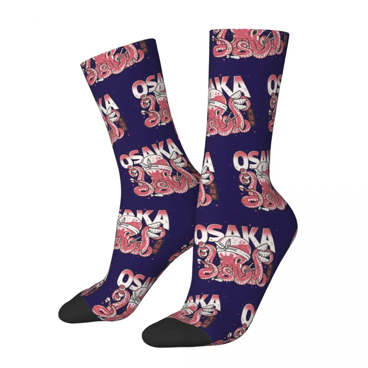 Crazy compression Cool Japan City Travel Sock for Men Hip Hop Harajuku Happy Quality Pattern Printed Boys Crew Sock Novelty Gift