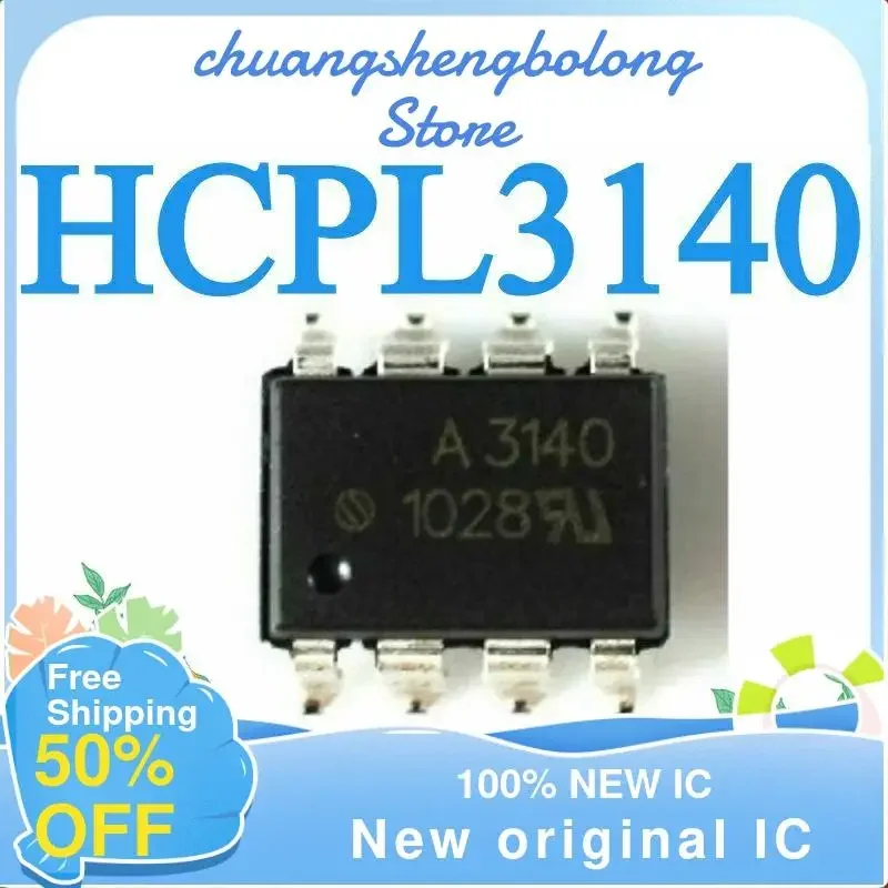 10 peças hcpl3140 HCPL-3140 a3140 sop isolador de acoplamento fotoelétrico novo original ic