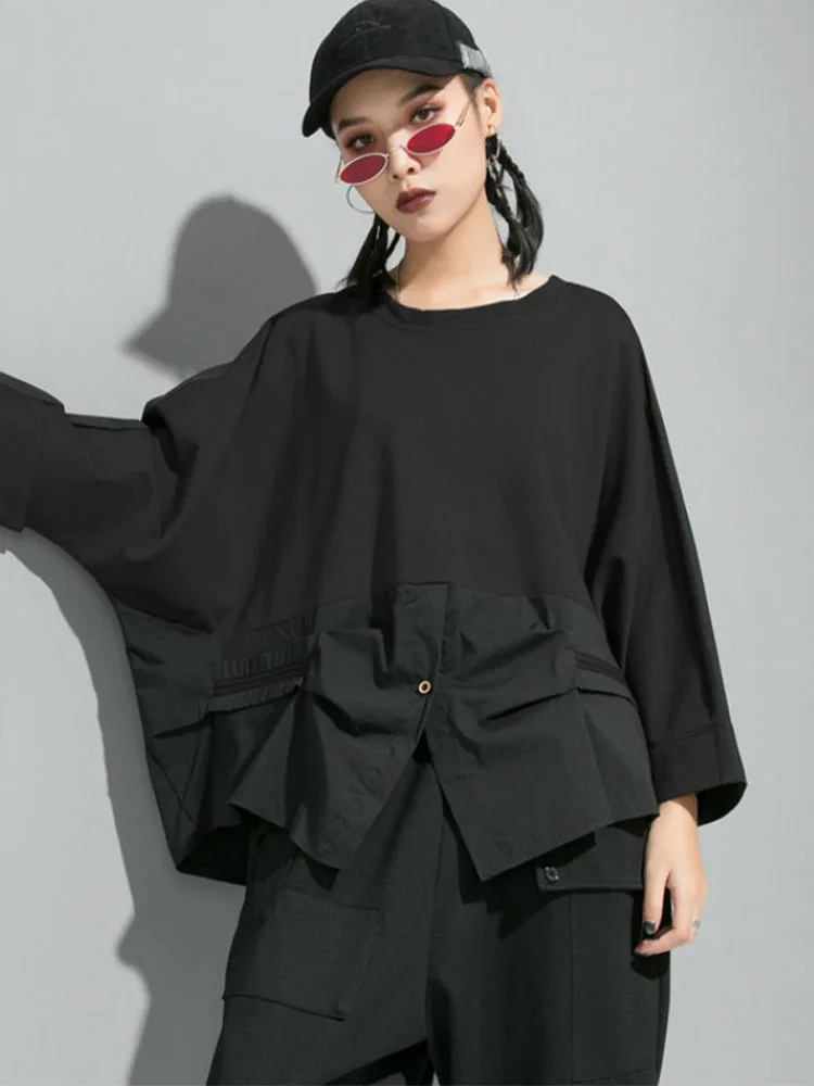 Max LuLu 2022 Korean Fashion Autumn Streetwear Ladies Vintage Shirts Women Casual Patchwork Blouses Loose Tops Oversized Clothes