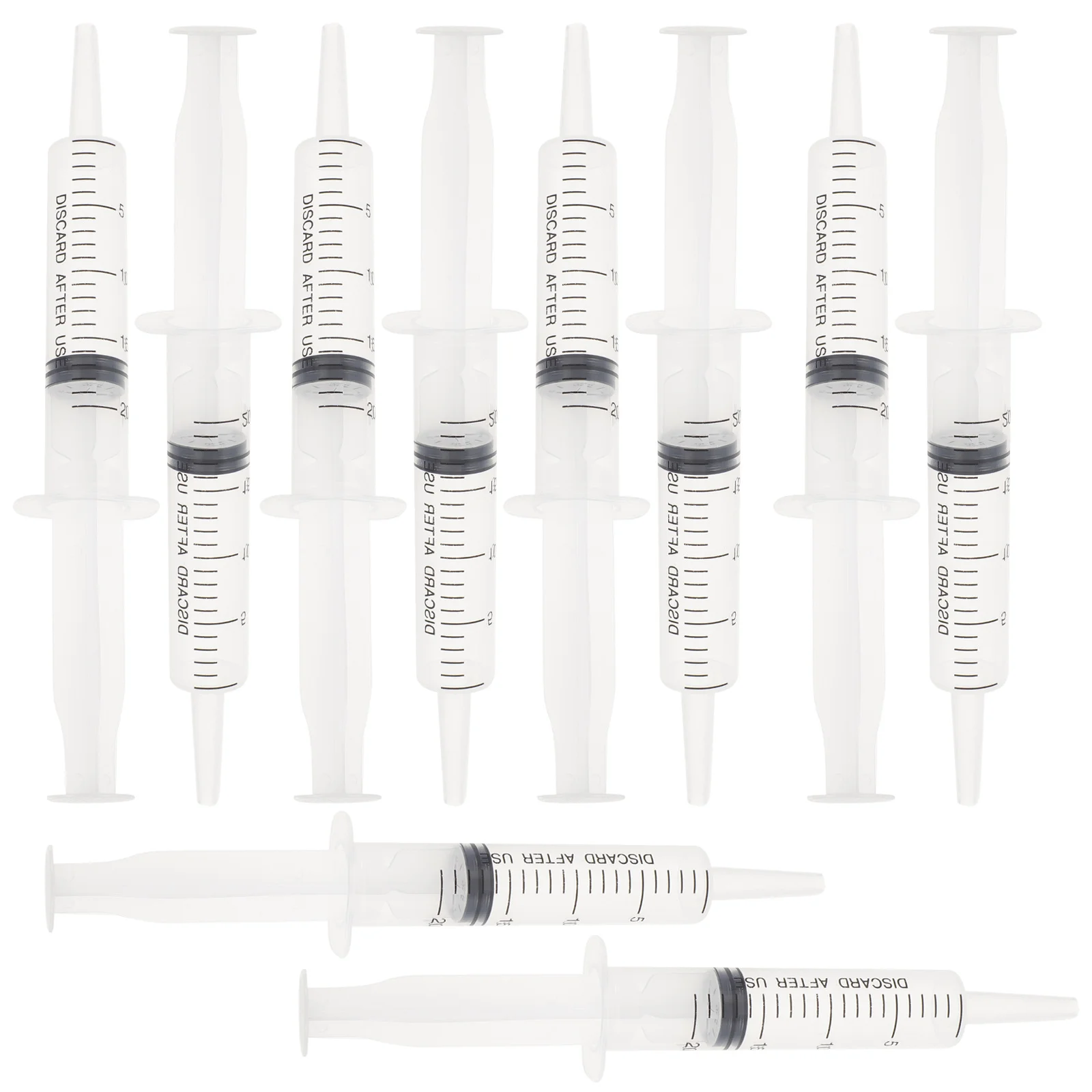 10Pcs Plastic Liquid Injectors Glue Applicator for Perfumes Essential Oil Feeding Pet Nutrient Solution DIY Craft Scaled