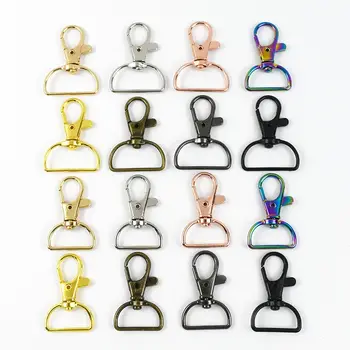 10-100P 20/25mm 旋轉扣金屬龍蝦扣包帶旋轉按扣鑰匙鏈登山扣觸發式閉合夾狗項圈 8 最佳銷售 25毫米扣 - №8
