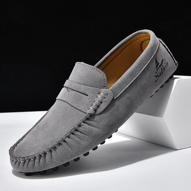 

New Men Casual Shoes Handmade Loafers Man Breathable Slip-on Mens Driving Flat Shoes Comfortable Boat Shoe Loafers for Men