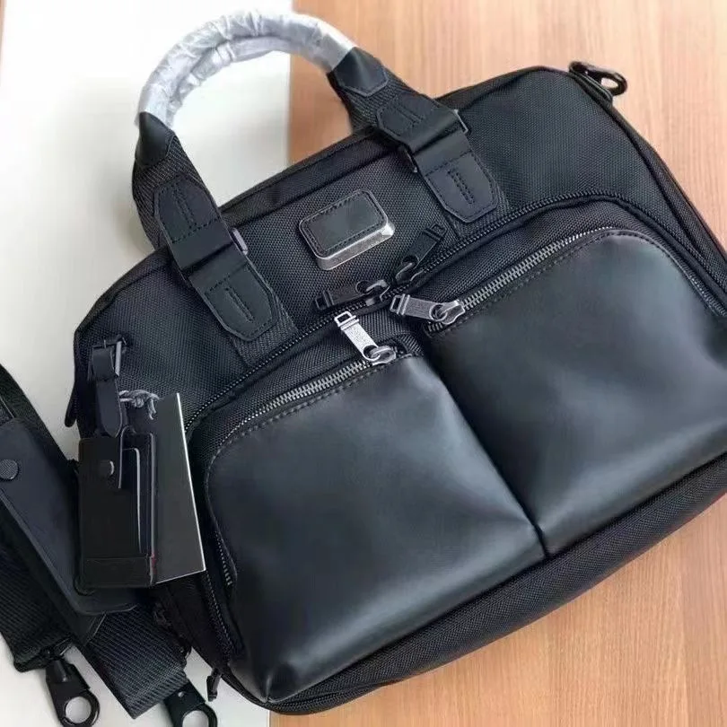 Ballistic nylon men's briefcase, shoulder bag for business trips, travel bag, computer bag, enjoy free engraving service