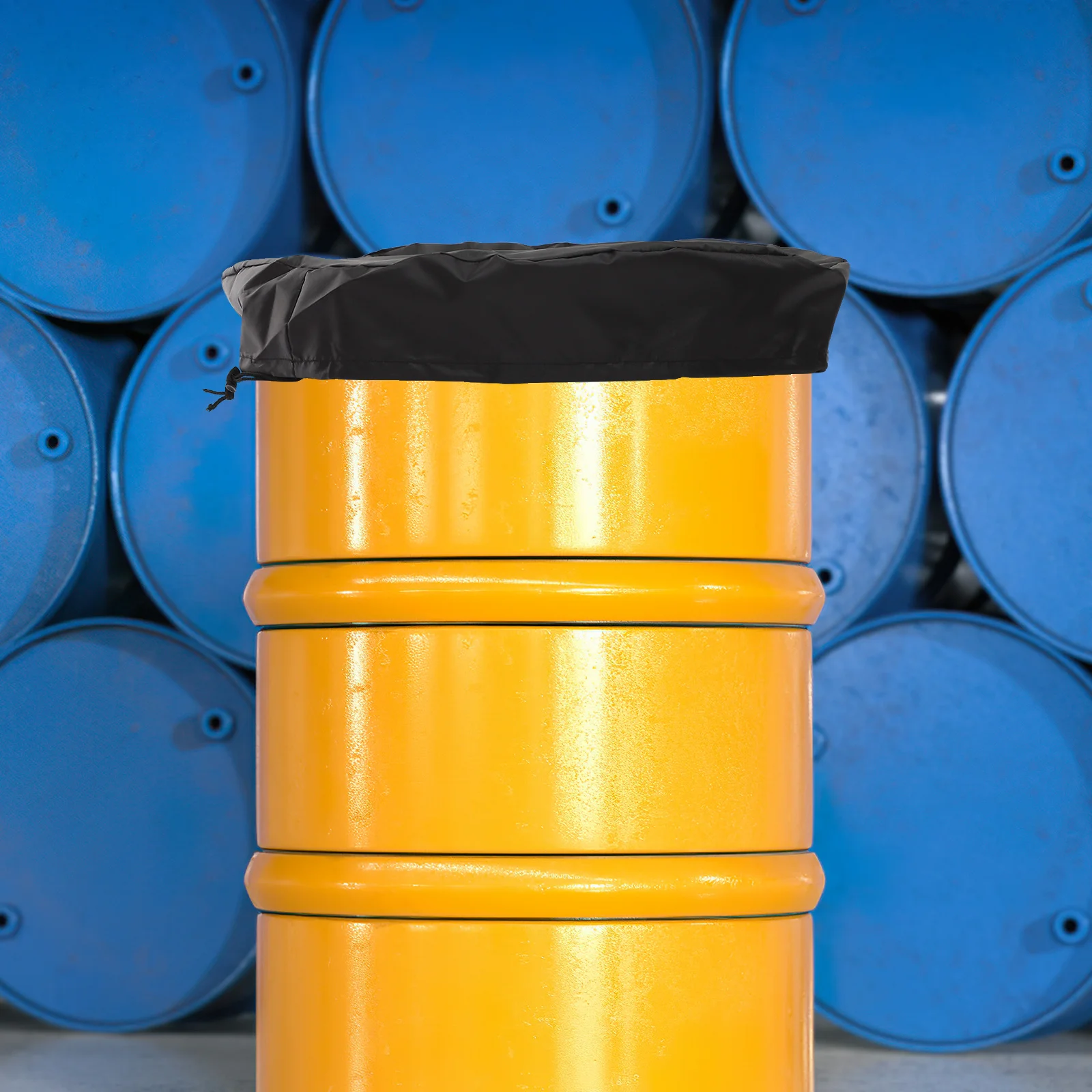 غطاء دلو الماء في الهواء الطلق، واقي مطر متين، غطاء خزان مقاوم للماء ومضاد للغبار لحلول تخزين فناء الحديقة