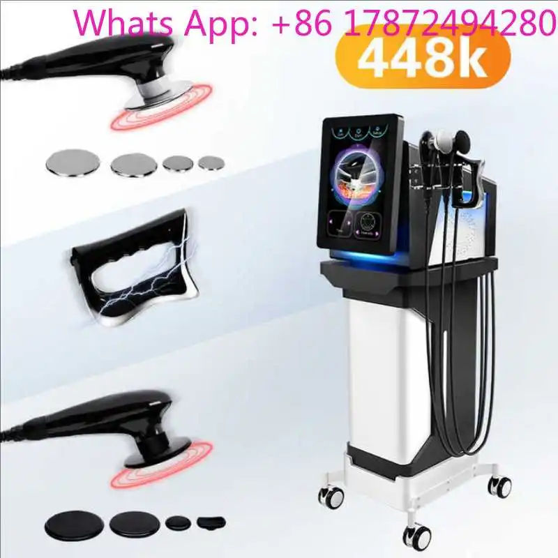 Indiba Tecar Therapy 448Khz Monopolar Machine - Face Lifting And Body Contouring 448K Reduction Diathermy Treatment