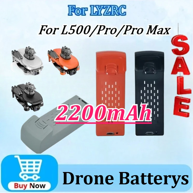 

Newly upgraded 7.4V 2200mAh Replacement Drone Battery For LYZRC L500/ L500 ProMax 4K / L500 Pro Accessories Parts Drone Battery