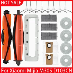 For Xiaomi Mijia M30S D103CN Robot Vacuum Spare Parts Consumables Main Side Brush Hepa Filter Mop Cloth Dust Bag Accessories