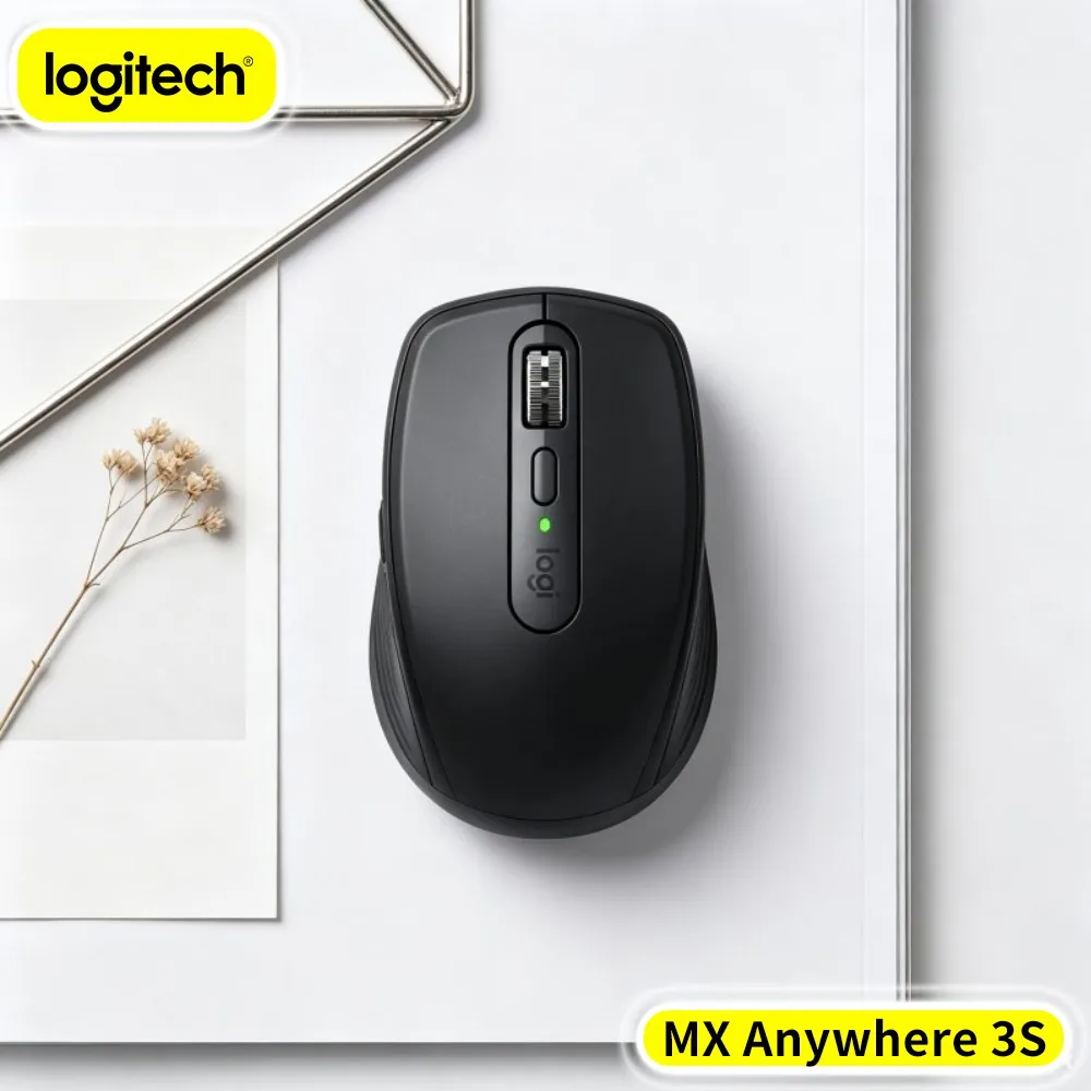 Durable MX Anywhere 3S - 8000 DPI, Hyper-Scroll, Silent Click, Ideal For Freelance Designer & Office Travel Task
