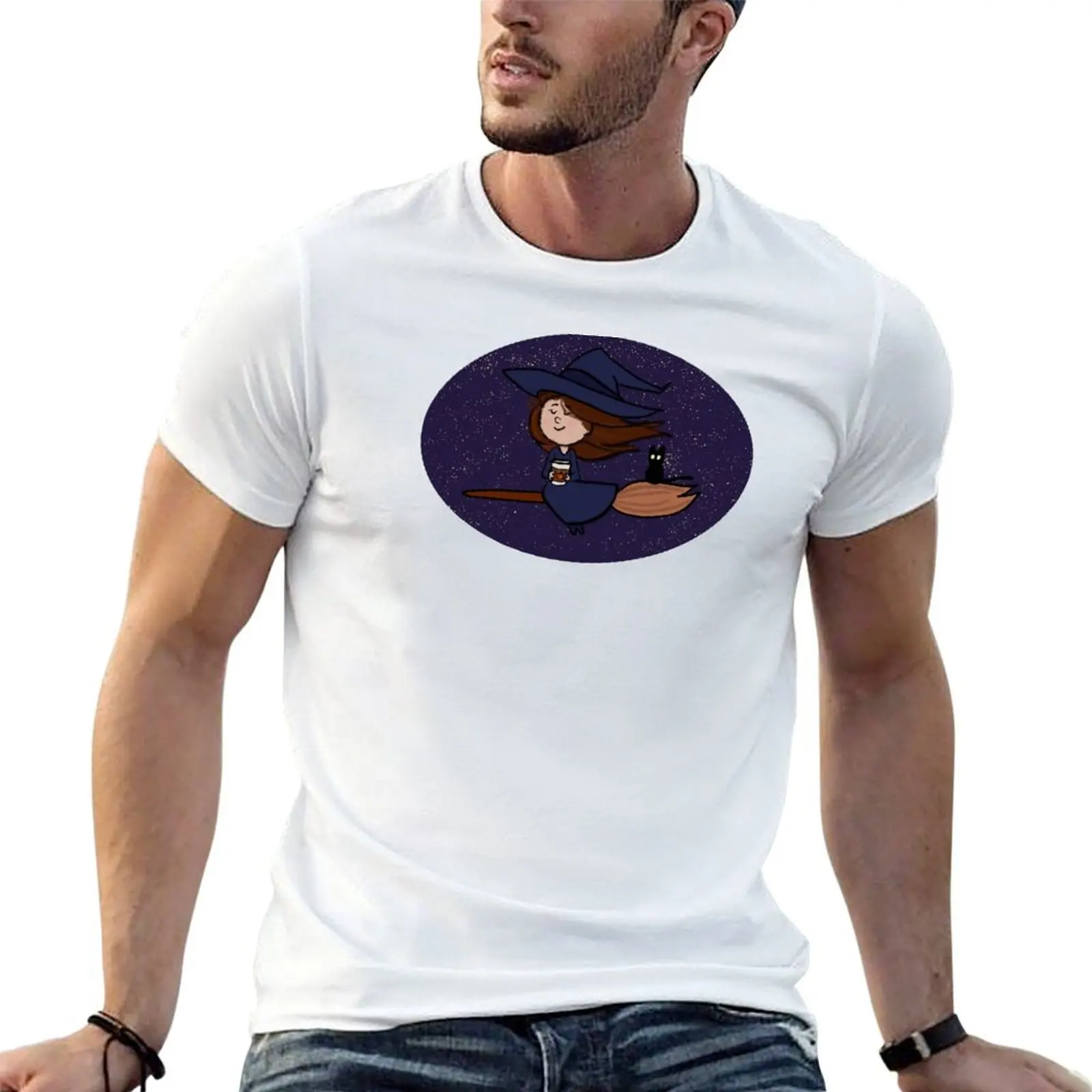 

A witch's favorite brew (with a background) T-Shirt t shirts designer t shirts for man cotton funny man t shirt designer T-shirt