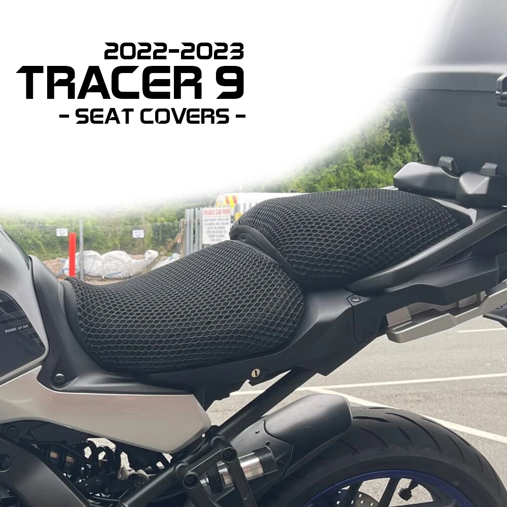 

Аксессуары Tracer 9, чехлы на сиденья мотоцикла для Yamaha Tracer9 900 2022 2023, защитная 3D сотовая сетчатая подушка, дышащая