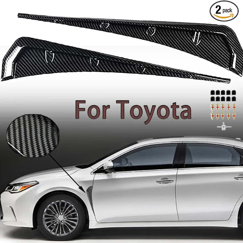 

for toyota corolla camry Rav4 avalon Chr Yaris GR Supra Mirai harrier allion Car Fender Side Vents Air Wing Vent Trim Sticker